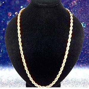 10k SOLID GOLD ROPE CHIAN 1.5MM NOT FILLED NOT PLATED